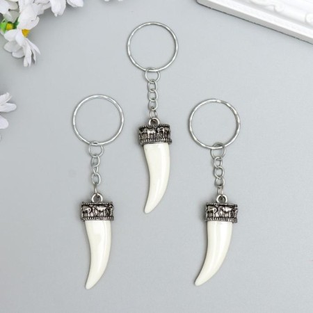 Breek Metal "Fang" White 4.3x1.5 cm-2