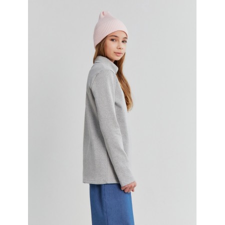 Turtleneck Children's Minaku, color gray-melange, height 98 cm-4