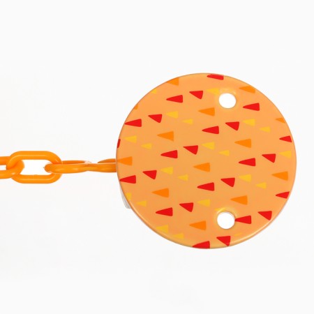 Set: nipple - a dummy with a “turtle” holder, anatomical +6 months, yellow color-8