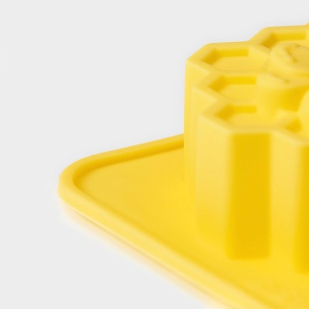 Baking uniform “Bee paradise”, silicone, 6 cells, 25.7 × 17.7 × 3 cm, yellow color-3