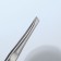 Pinzet begged, 9 cm, on a blister, matte silver color, 092