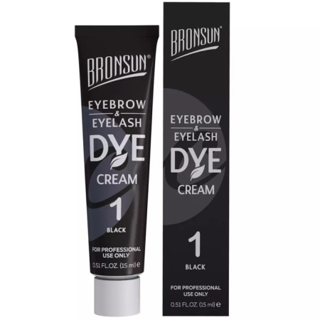 Bronsun eyebrow paint, No. 1 black, 15 ml