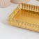 Rectangular tray "Leonardo", 25.5 × 14 × 3.5 cm, gold color
