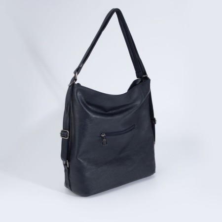 Love bag with a zipper, 4 outer pockets, blue color-1