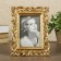 Polystone photo frame 10x15 cm "Emilia" gold 22x17 cm