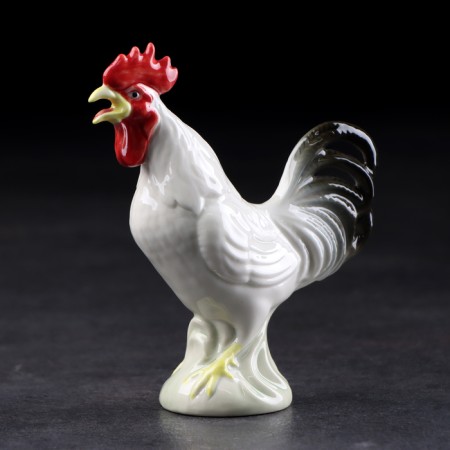 Souvenir "Rooster", 12 cm, handmade, porcelain