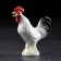 Souvenir "Rooster", 12 cm, handmade, porcelain