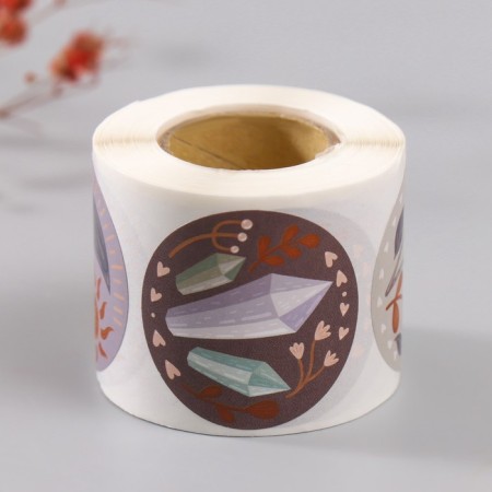 Stick Paper "Boho" d = 3.8 cm 252 pcs in roll-4