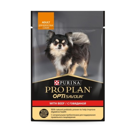 Wet feed Pro Plan for dogs, beef, spider, 85 g