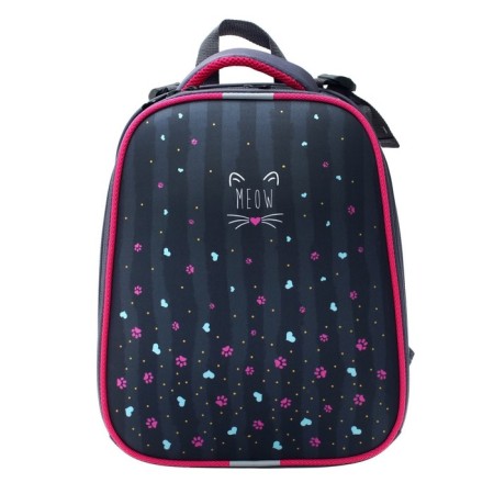 School backpack 38 x 30 x 16 cm, ergonomic back, Stavia "Pune of the Haw", multicolor-4