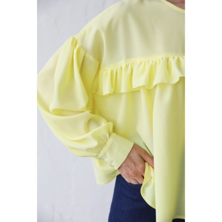 Blouse with a frill, size 42-4
