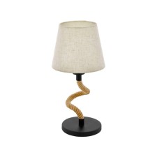 RAMPSIDE table lamp, 1x60W E27, brown color, black