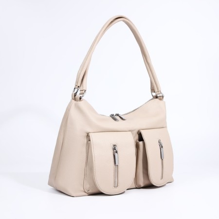 Board of lightning, 3 external pockets, beige color-3