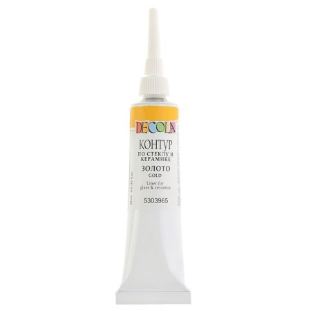 Glass and ceramic circuit 18 ml, ZHK Decola Metallic, gold, (5303965)