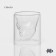 Glass stack with double walls Magistro "Skull", 100 ml, 8 × 8.5 cm