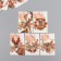 Cardboard "Autumn Deer" set 10 pcs (5 types) 4x6 cm