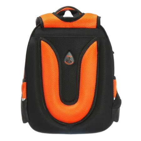 School backpack, 40 x 33 x 19 cm, ergonomic back, Stavia "Football", Blackr-5