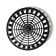 Basket for bulbous, round, d = 30 cm, h = 8 cm, black