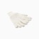 Gloves double, white color, rr 22