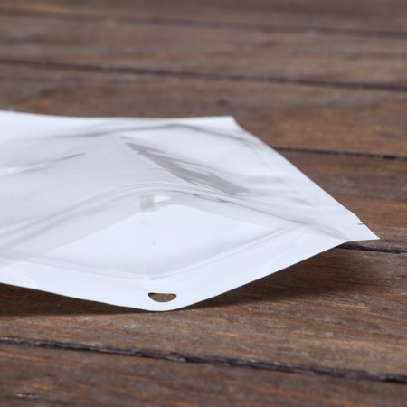 Pack Zip-Lock PP, White, with a continuous window, flat, euro-slopes 12 x 20 cm-2