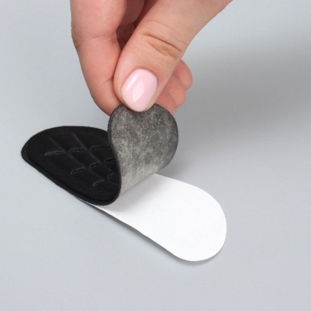 Five -holders for shoes, on a glue base, 10 × 4 cm, steam, black color-6