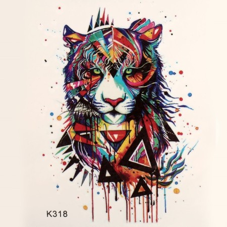 Tattoo on the body color "Tiger" 10x8 cm-2