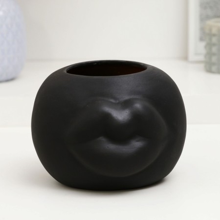 VAZA "Sponge", black, 1.2 l/14x10 cm-1