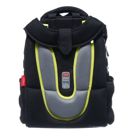 Frame backpack 38 x 29 x 17 cm, Hatber Ergonomic Classic "Without Rules" Black/Yellow NRK_85041-5