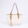 Zipper bag with lightning, white color