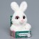 Soft toy "Bunny", white color