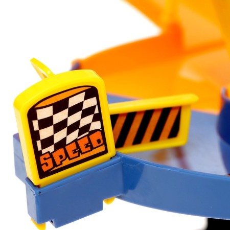 Speed ​​Auto Trade, multi -level, with an elevator, cars in the kit, works from batteries-10