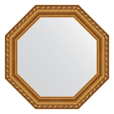 Mirror in the baguette frame, a gold aqueduct of 61 mm, 50.4x50.4 cm