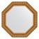 Mirror in the baguette frame, a gold aqueduct of 61 mm, 50.4x50.4 cm