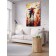 Decorative panel with photo printing "Walk in the rain", vertical, size 150x200 cm