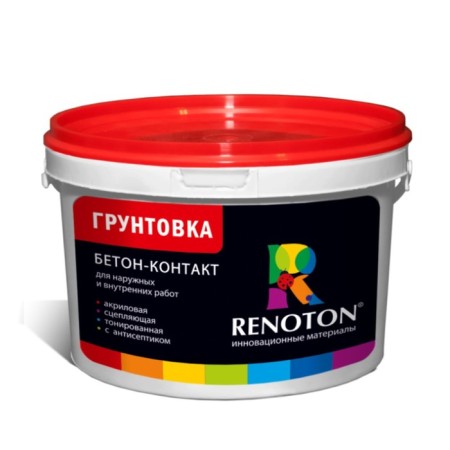 Primer Concrete Contact "Renoton" Clutching, pink color 14kg