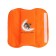 Pillow on the safety belt "Do not Wake the Bunny", orange