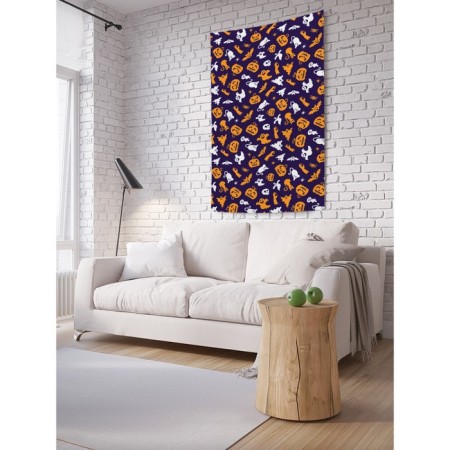 Decorative panel with photo printing "Halloweena Vying", vertical, size 100x150 cm