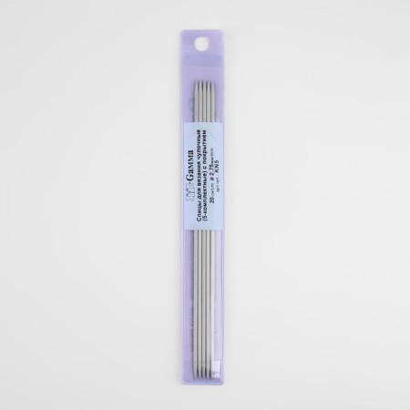 Knitting knitting needles, hosiery, d = 2.75 mm, 20 cm, 5 pcs-2