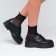 Women's socks minaku "net", black color, size 36-37 (23 cm)