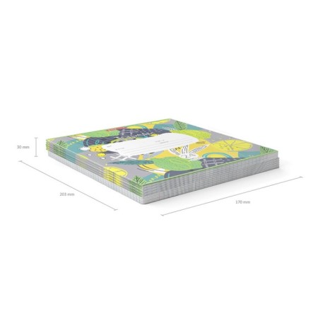 Notebook of 24 sheets in the Erichkrause "Lime" line, covered cardboard, an offset block 100% whiteness, with a print-4