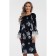 Female dress, size 44, black color, white