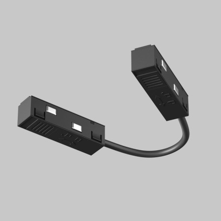 Flexible angular power connector 15 cm, exile, black-1