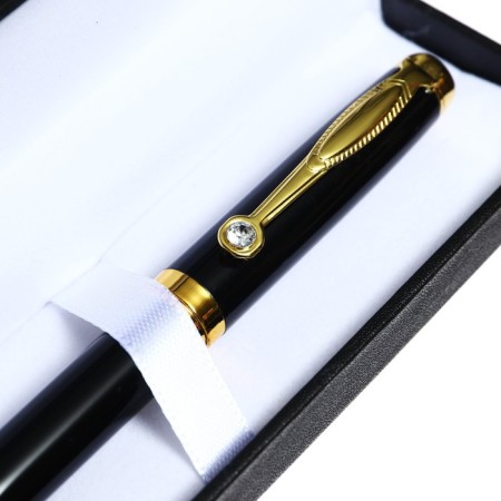 Ballic handle, gift, in the leatherette case, rotary, "file", black with gold