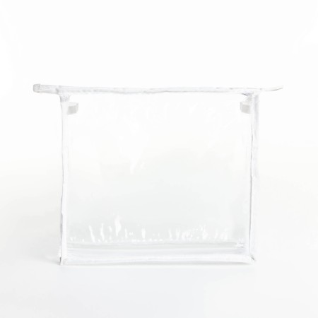 Cosmetic bag with lightning, white/transparent color-1