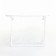 Cosmetic bag with lightning, white/transparent color