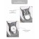 Электрокачели детские AmaroBaby Ergo Swing, цвет серый