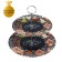 Glass 2-tier shade “Gingerbread house”, D = 25/20 cm