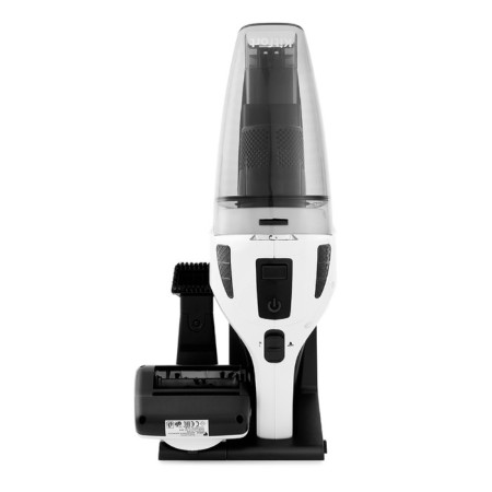 Vacuum cleaner KitFort KT-557, manual, 110 watts, 400/150 ml, 2 speeds, wireless, black and white-4