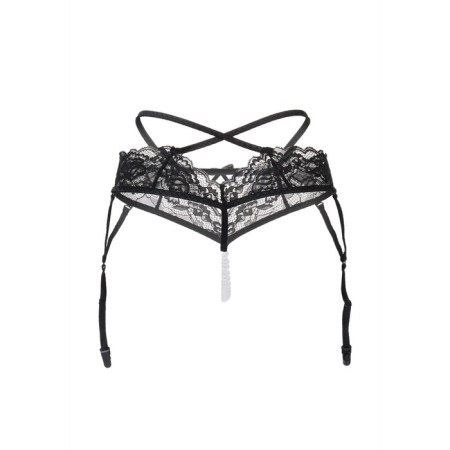 Erotic panties-belt with the pearl thread Erolata Wendy lace, black (42-44)-8
