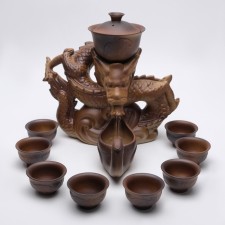 A set for a tea ceremony 10 in 1 Dragon, 8 people, a cup of 180 ml